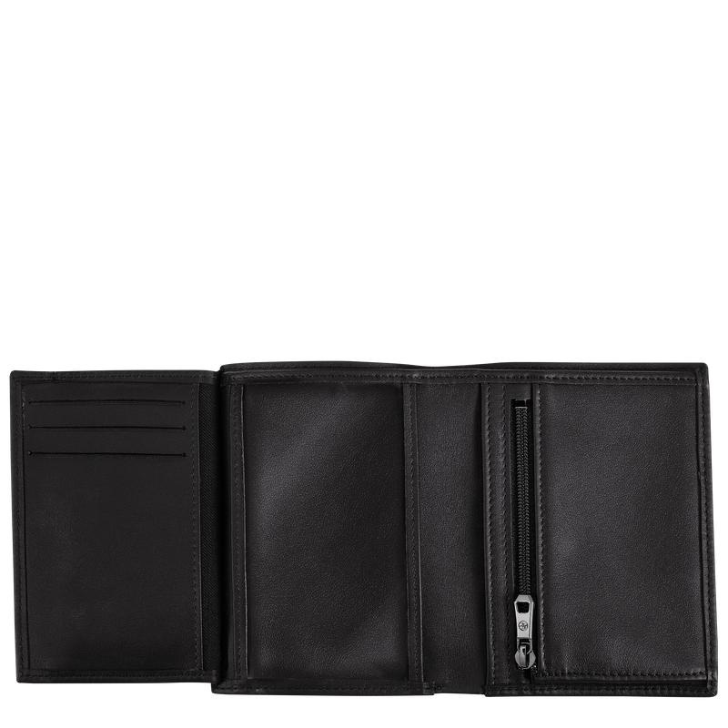 Black Men's Longchamp sur Seine Wallets | BOPNH-8349