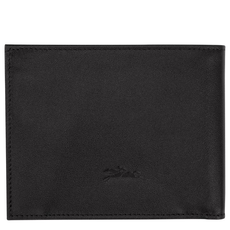 Black Men's Longchamp sur Seine Wallets | CNTSE-7240