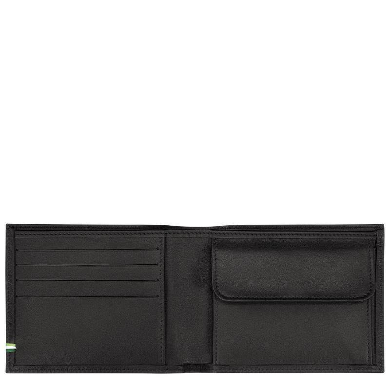 Black Men's Longchamp sur Seine Wallets | CNTSE-7240