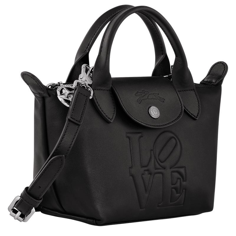 Black Men's Longchamp x Robert Indiana XS Handbags | NFXUW-3076