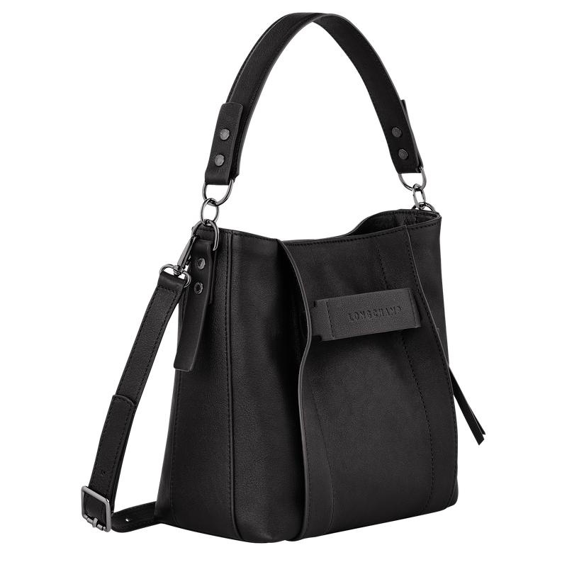 Black Women's Longchamp 3D S Crossbody Bags | QWZEK-8317