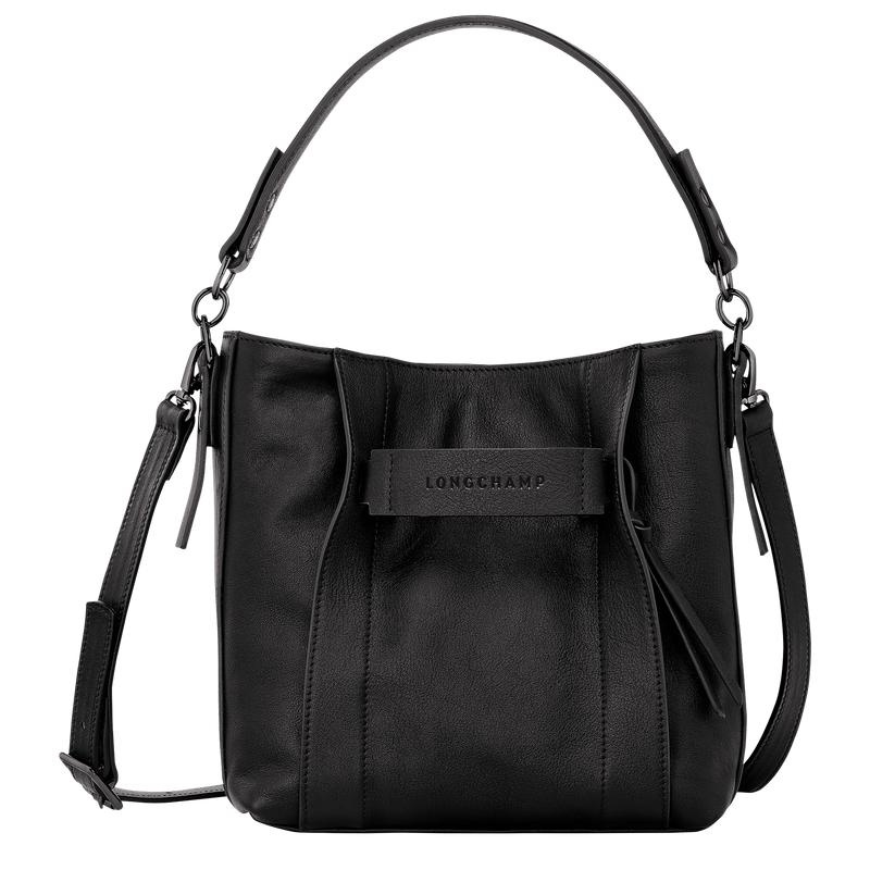 Black Women\'s Longchamp 3D S Crossbody Bags | QWZEK-8317