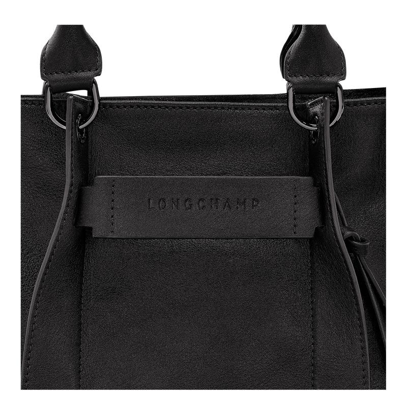 Black Women's Longchamp 3D S Handbags | NZSQU-3625