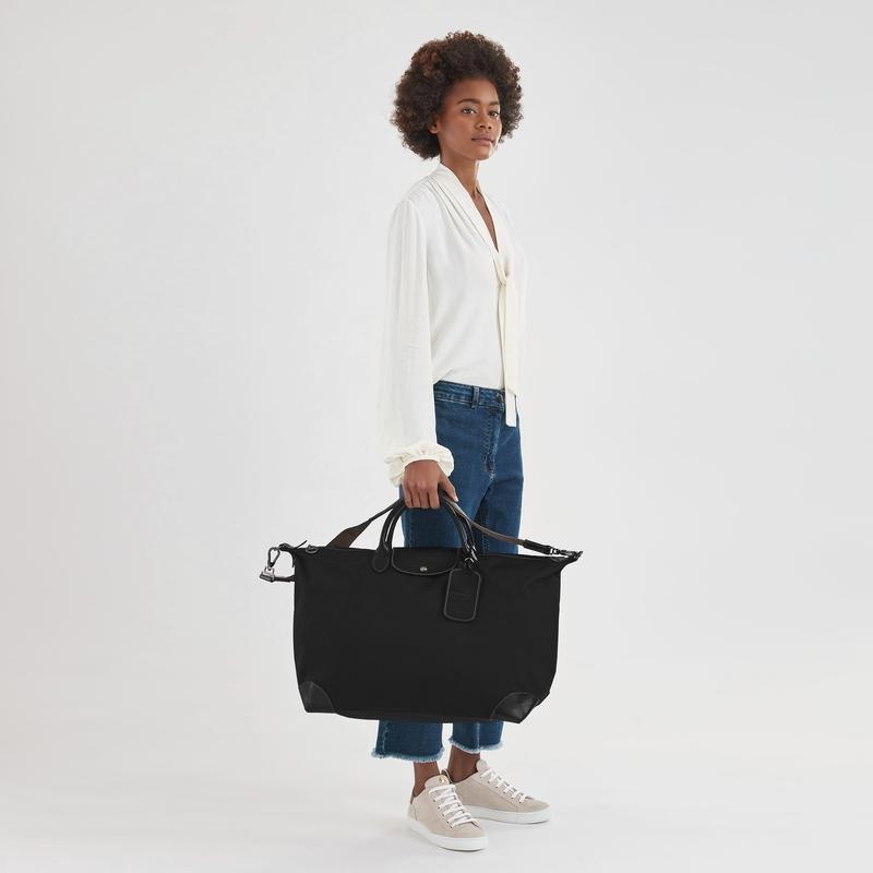 Black Women's Longchamp Boxford S Travel Bags | UJBKX-0641