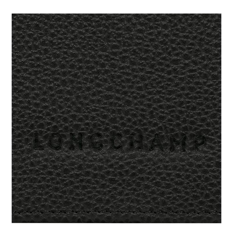 Black Women's Longchamp Le Foulonné Continental Wallets | PDMIA-0697