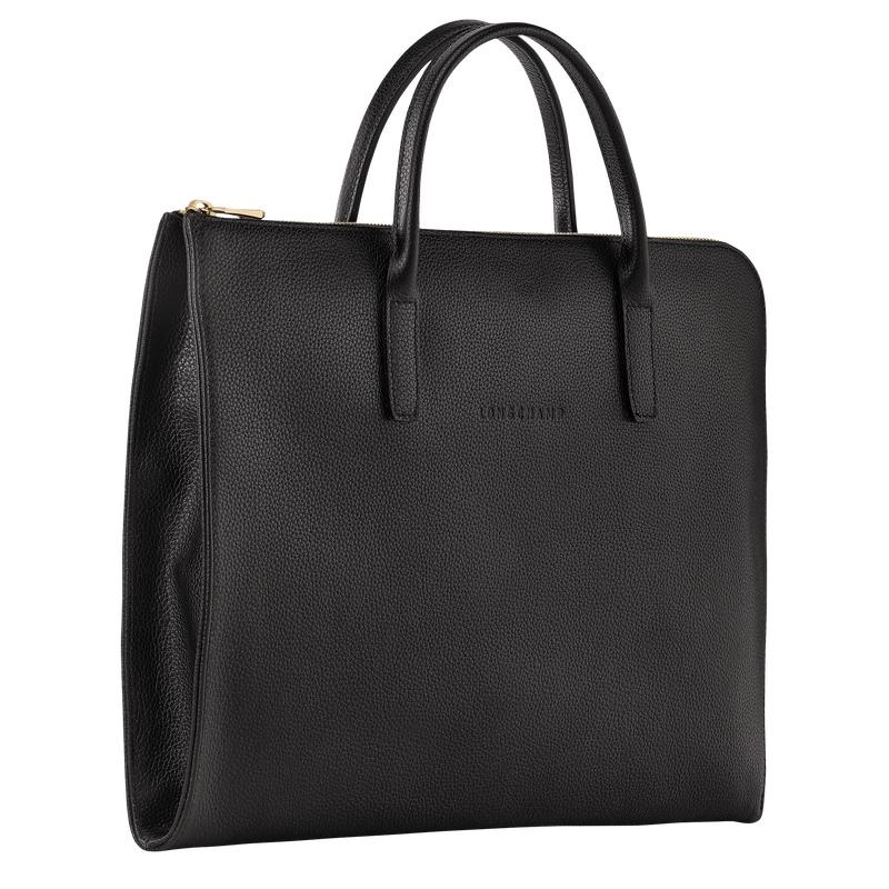 Black Women's Longchamp Le Foulonné S Briefcase | LQATR-6389