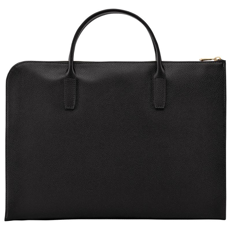 Black Women's Longchamp Le Foulonné S Briefcase | LQATR-6389