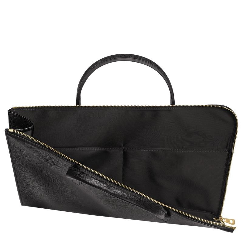 Black Women's Longchamp Le Foulonné S Briefcase | LQATR-6389