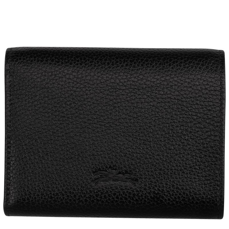 Black Women's Longchamp Le Foulonné Wallets | WVIAJ-9605