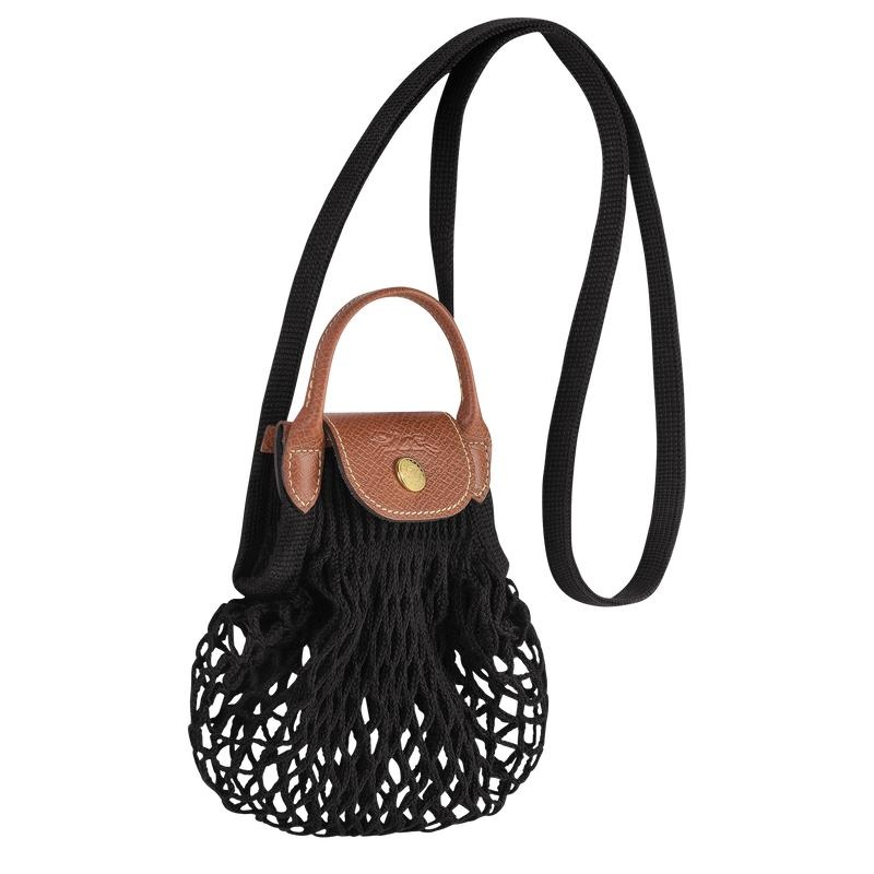 Black Women's Longchamp Le Pliage Filet XS Mesh Bag | MUIGX-4580