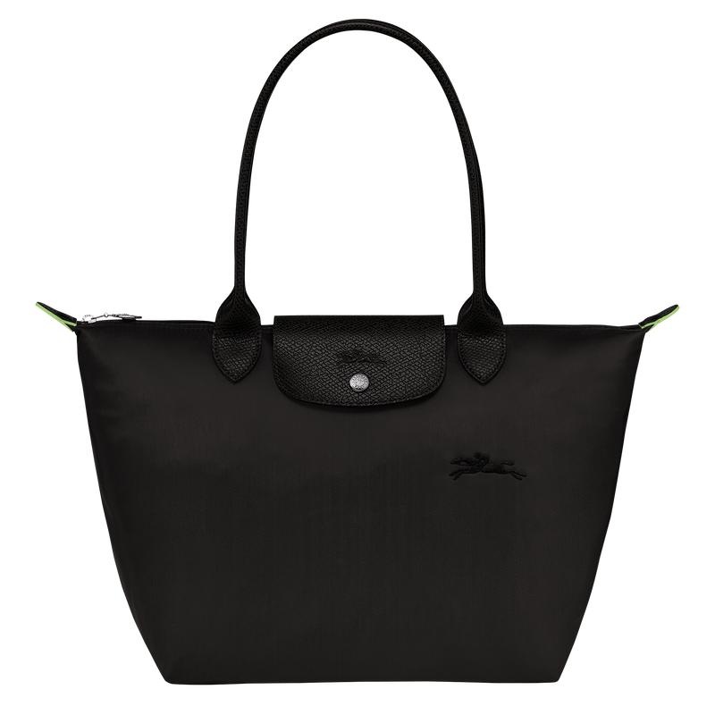 Black Women\'s Longchamp Le Pliage Green M Tote Bag | SVHNU-4293