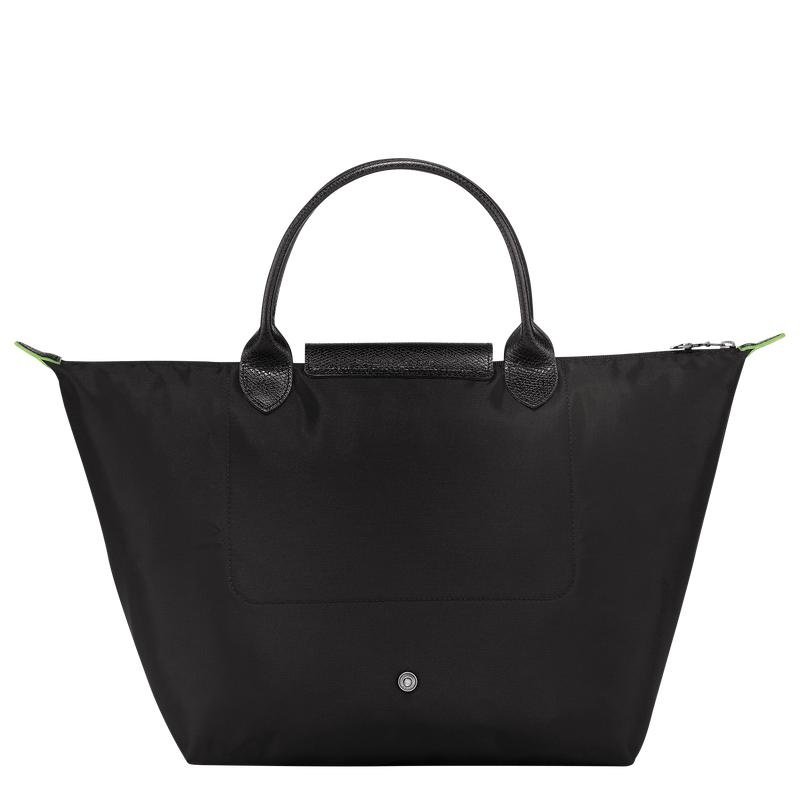 Black Women's Longchamp Le Pliage Green M Handbags | RLMHC-9416