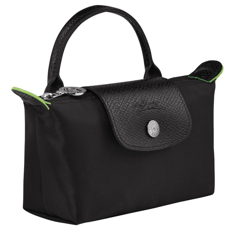 Black Women's Longchamp Le Pliage Green with handle Pouches | EWYNH-4596