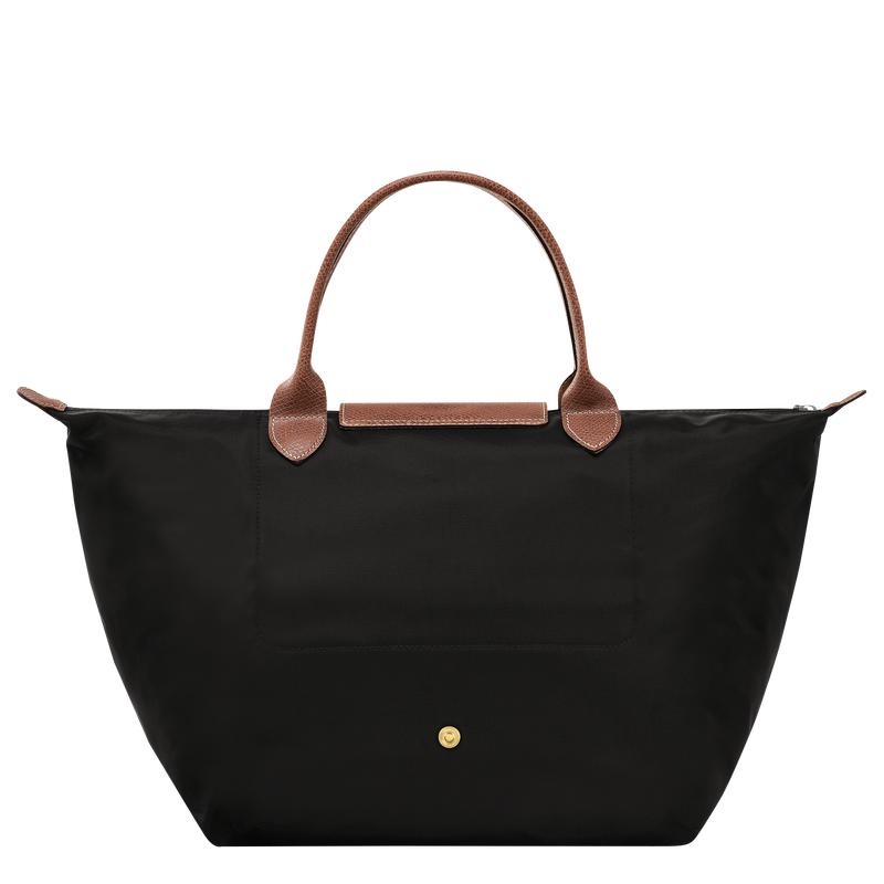 Black Women's Longchamp Le Pliage Original M Handbags | EQBDF-0425