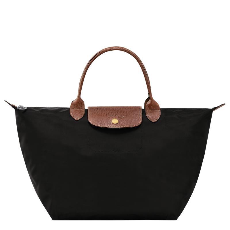 Black Women\'s Longchamp Le Pliage Original M Handbags | EQBDF-0425