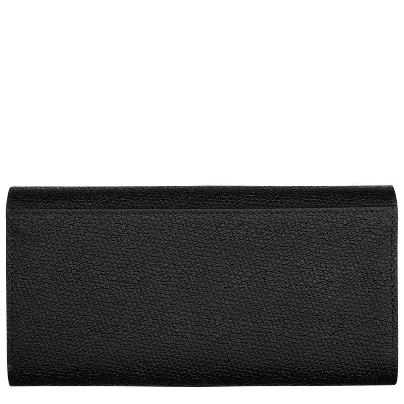 Black Women's Longchamp Roseau Continental Wallets | LGTPE-3502