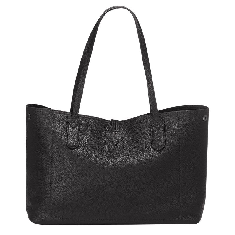 Black Women's Longchamp Roseau Essential L Tote Bag | KSIQW-2481