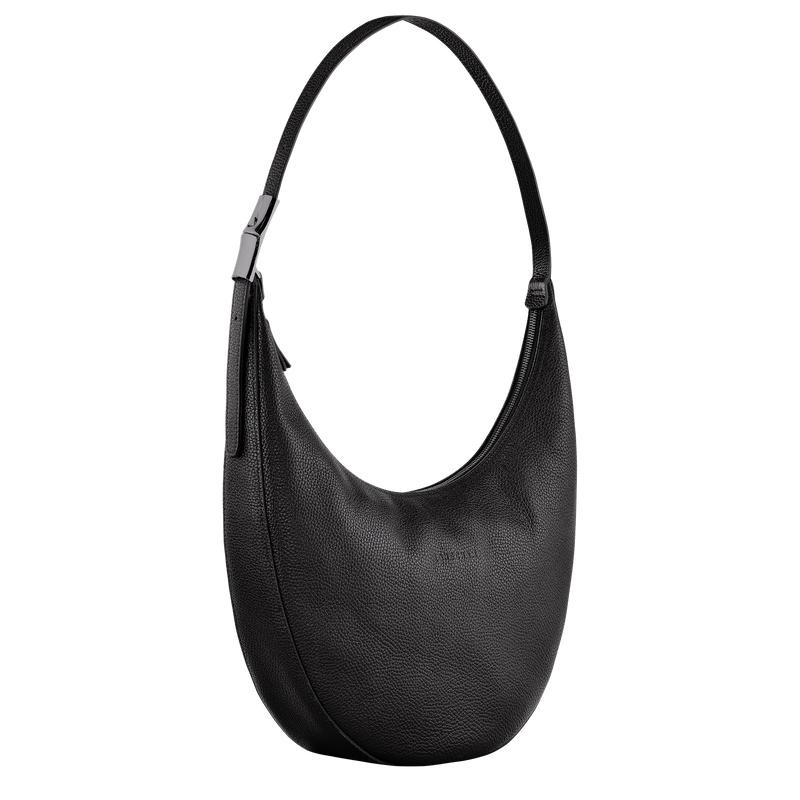 Black Women's Longchamp Roseau Essential L Crossbody Bags | NVGMY-2639