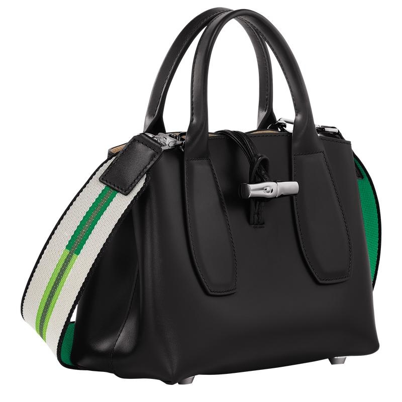 Black Women's Longchamp Roseau S Handbags | VKCJO-2564