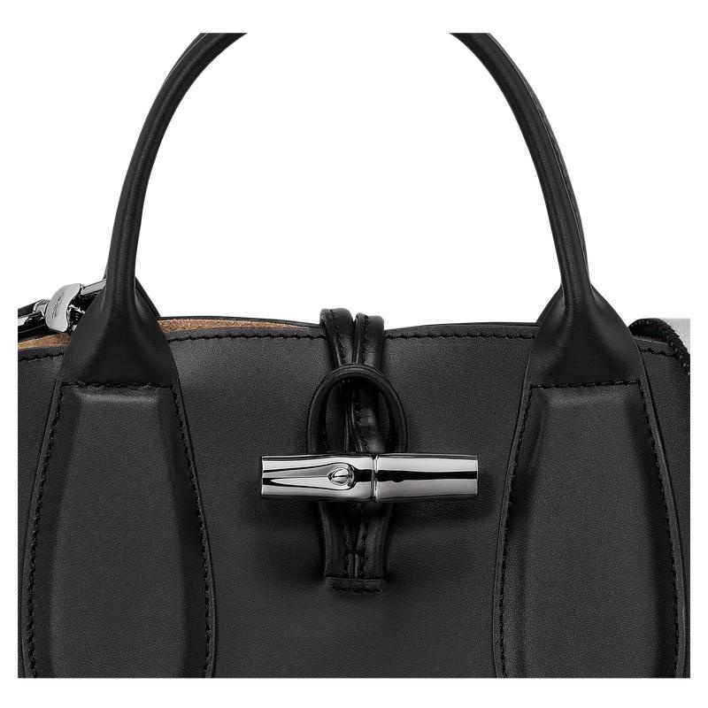 Black Women's Longchamp Roseau S Handbags | VKCJO-2564