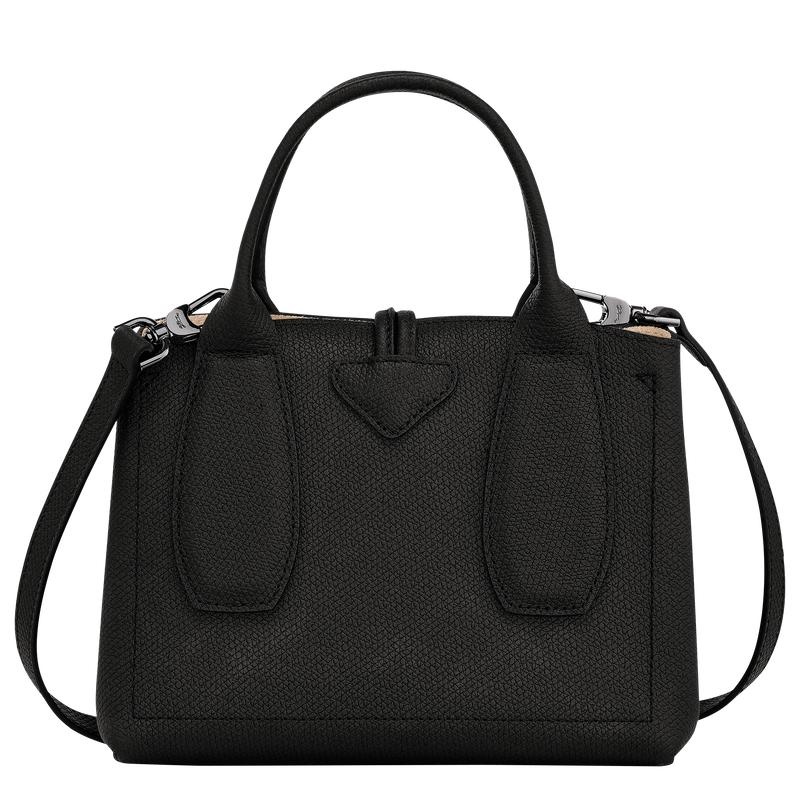 Black Women's Longchamp Roseau S Handbags | QHJTW-8076