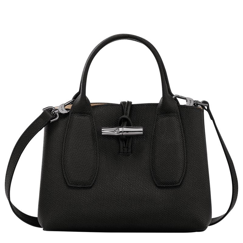 Black Women\'s Longchamp Roseau S Handbags | QHJTW-8076