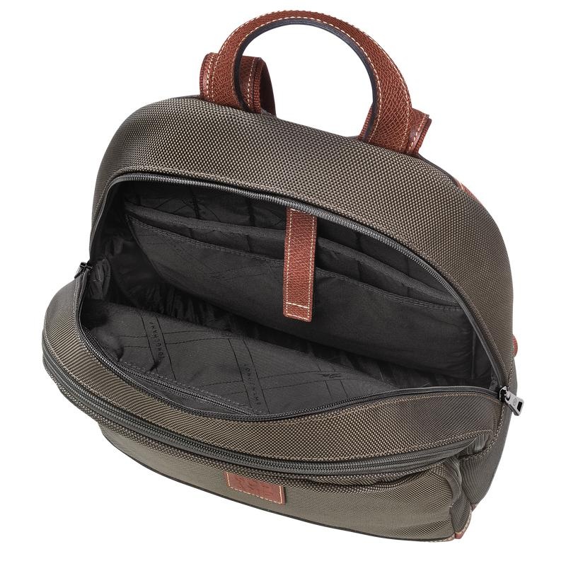 Brown Men's Longchamp Boxford Backpacks | URTWS-3216