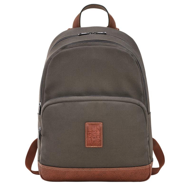 Brown Men\'s Longchamp Boxford Backpacks | URTWS-3216