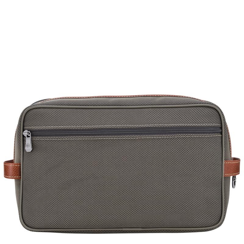 Brown Men's Longchamp Boxford Toiletry Bags | ANEZU-1024