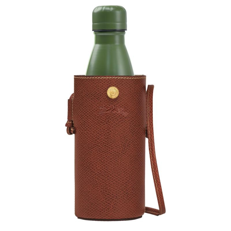 Brown Men\'s Longchamp Épure Bottle Bottle Holder Bag | VKNWB-3160