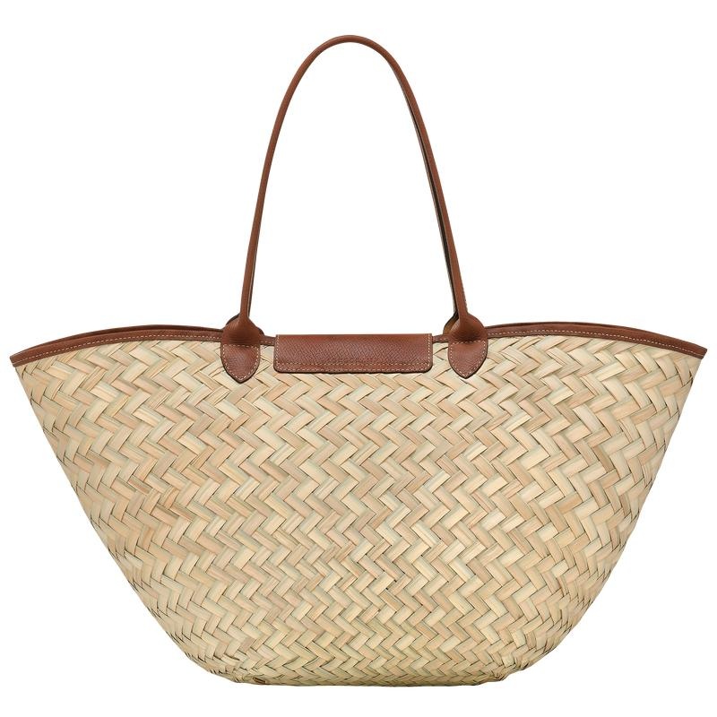 Brown Women's Longchamp Le Panier Pliage XL Basket Bag | RXGMU-6173