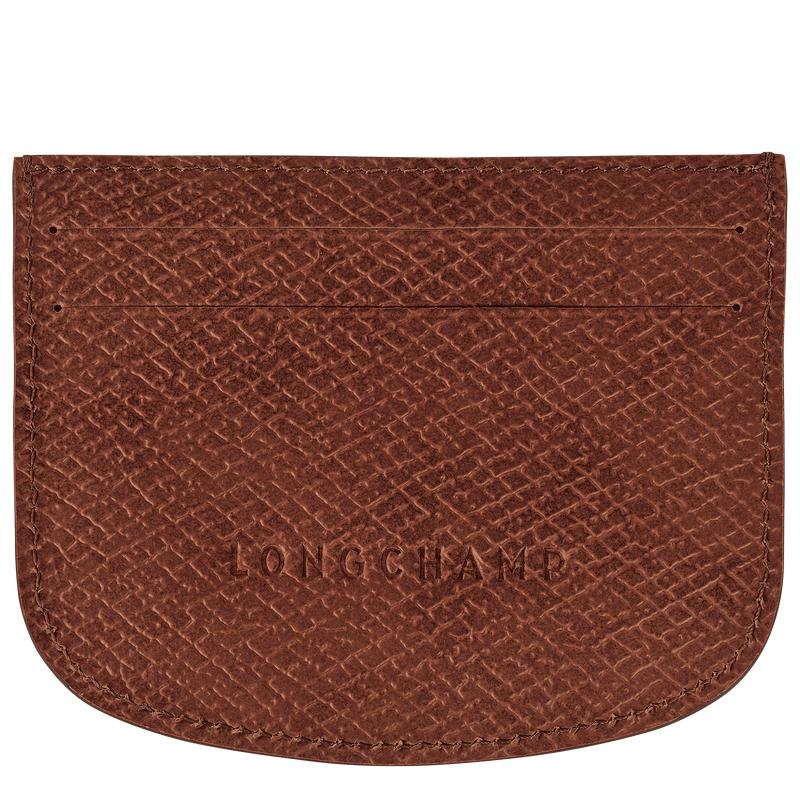 Brown Women's Longchamp Épure Cardholders | YUACG-0192