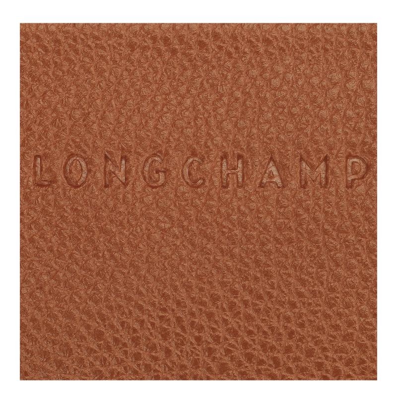 Caramel Brown Men's Longchamp Le Foulonné Cardholders | PSCFO-5817