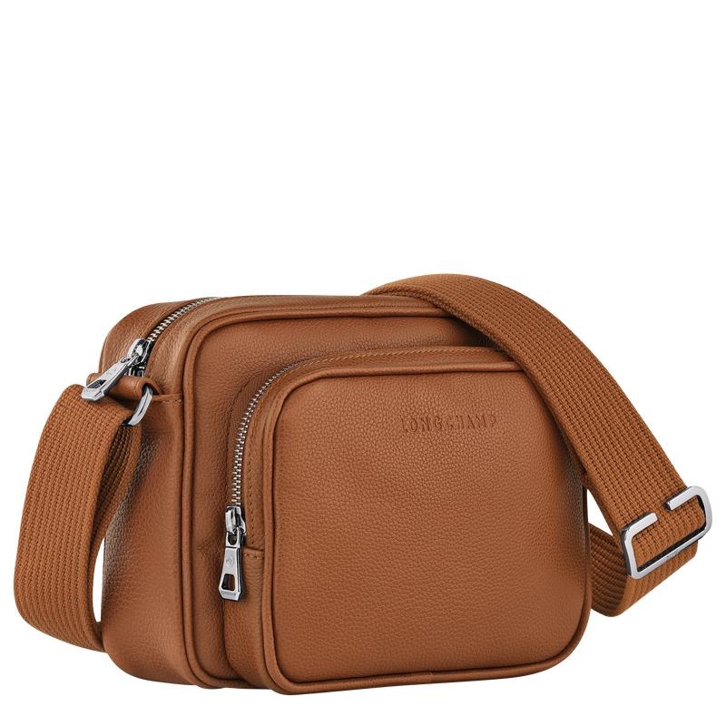 Caramel Brown Men's Longchamp Le Foulonné S Camera Bag | DLPCN-9146