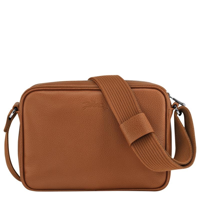 Caramel Brown Men's Longchamp Le Foulonné S Camera Bag | DLPCN-9146