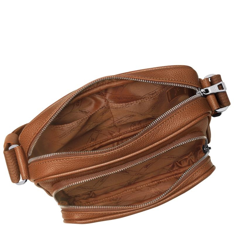 Caramel Brown Men's Longchamp Le Foulonné S Camera Bag | DLPCN-9146