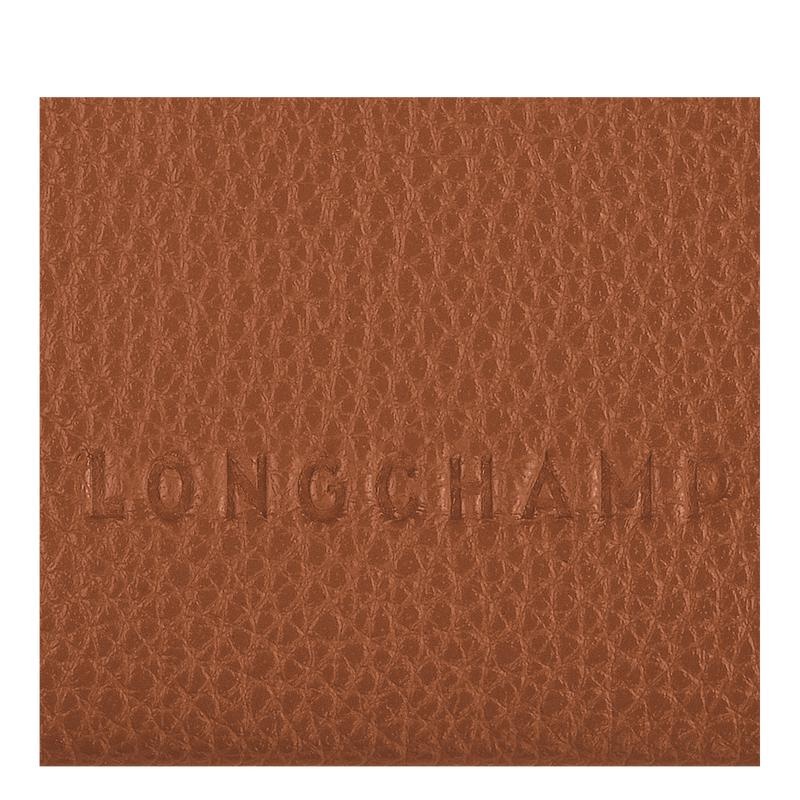 Caramel Brown Women's Longchamp Le Foulonné Cardholders | JYZNS-6492