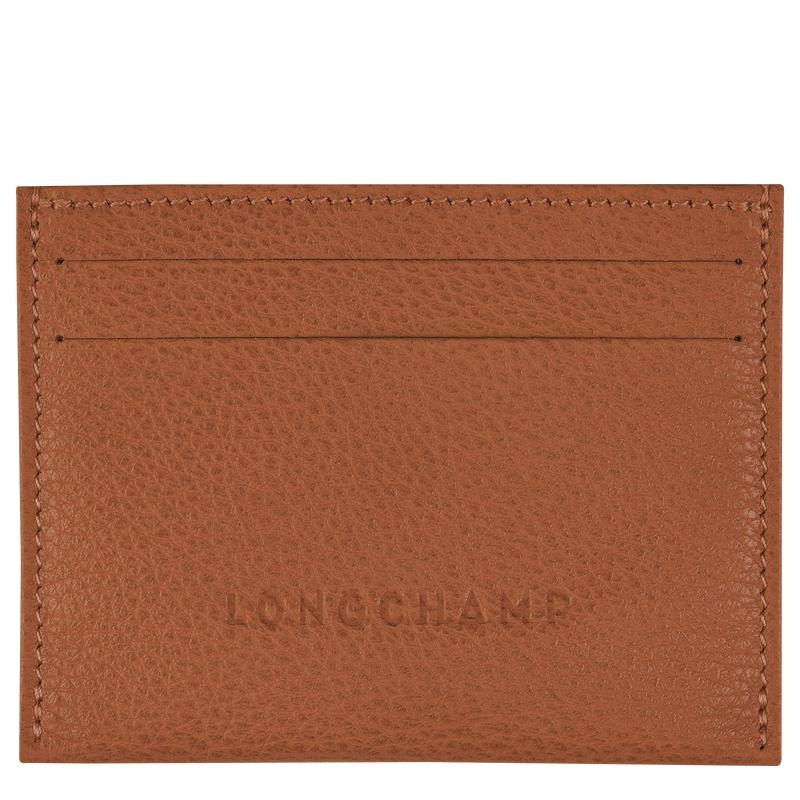 Caramel Brown Women\'s Longchamp Le Foulonné Cardholders | JYZNS-6492