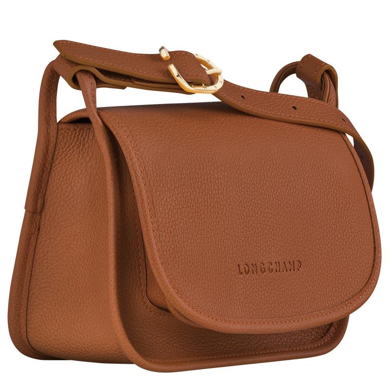 Caramel Brown Women's Longchamp Le Foulonné S Crossbody Bags | ZUGQN-0598