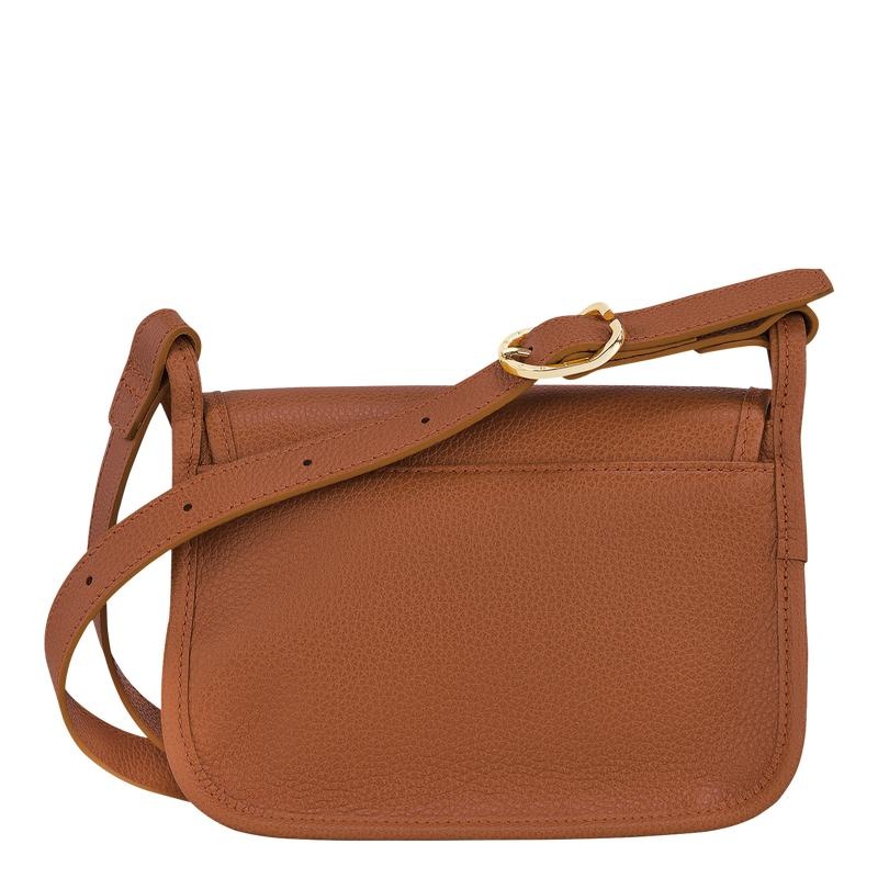 Caramel Brown Women's Longchamp Le Foulonné S Crossbody Bags | ZUGQN-0598