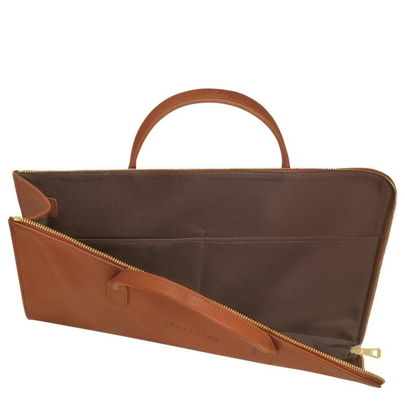 Caramel Brown Women's Longchamp Le Foulonné S Briefcase | HEVUG-1538