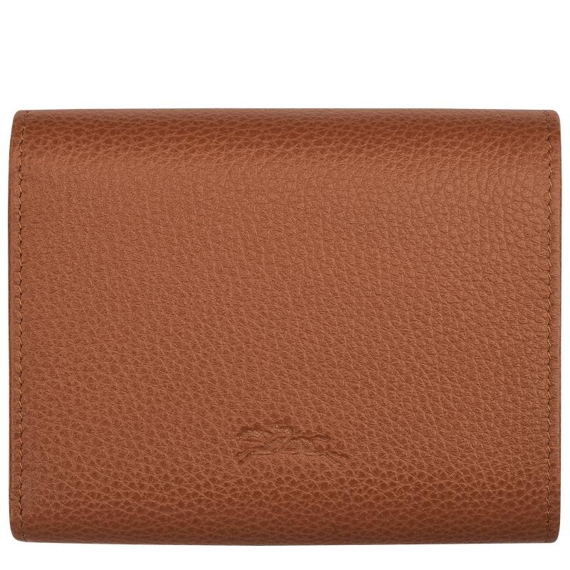 Caramel Brown Women's Longchamp Le Foulonné Wallets | RIJEM-1468