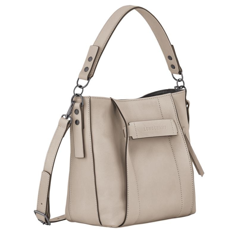 Clay Grey Women's Longchamp 3D S Crossbody Bags | FMHPG-4780