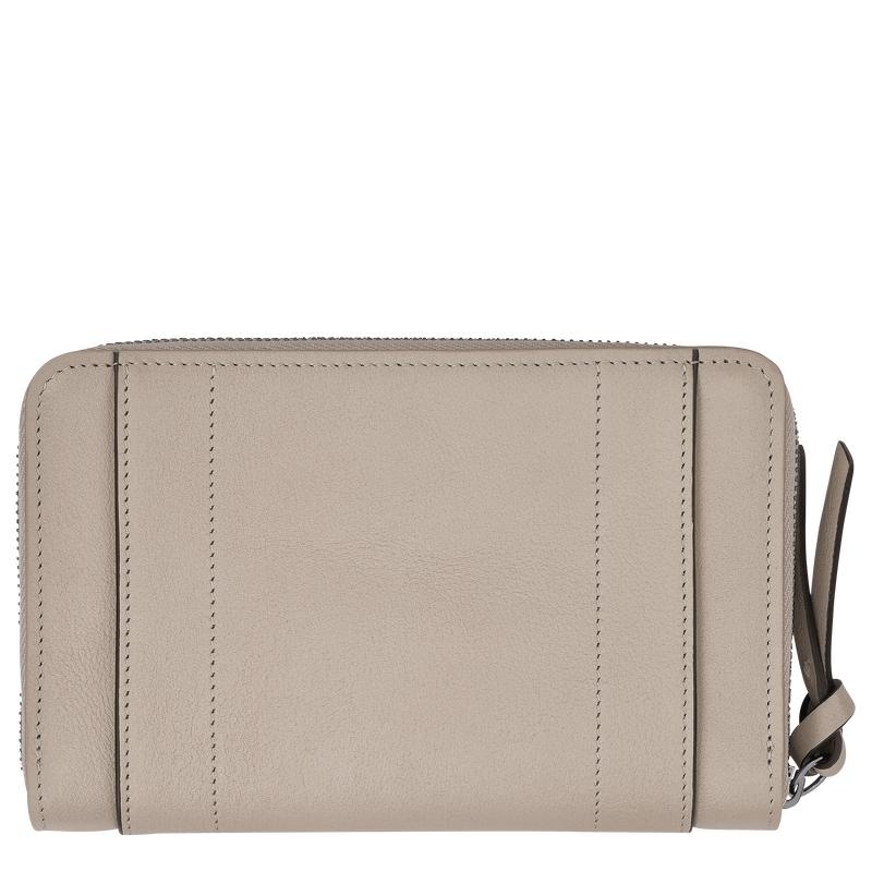 Clay Grey Women's Longchamp 3D Wallets | YHRKL-3826