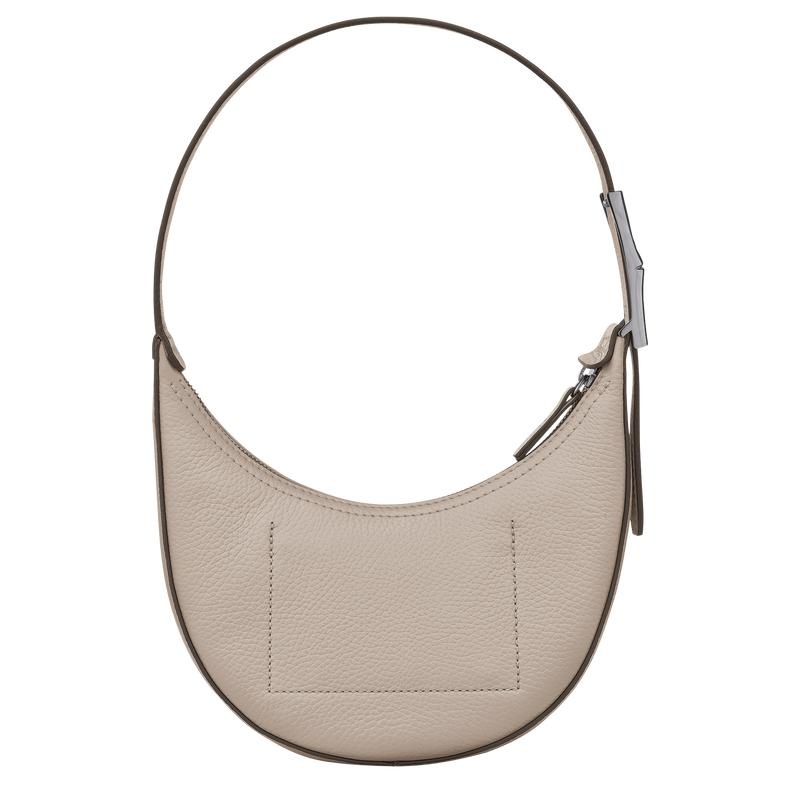 Clay Grey Women's Longchamp Roseau Essential S Hobo Bags | VNTGX-9247