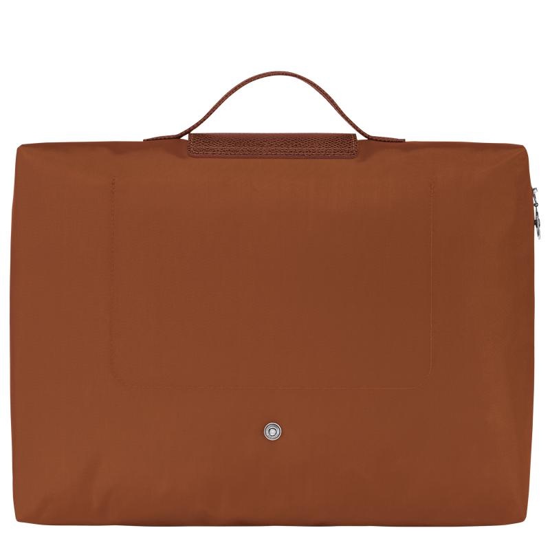 Cognac Brown Men's Longchamp Le Pliage Green S Briefcase | KBLJD-4371