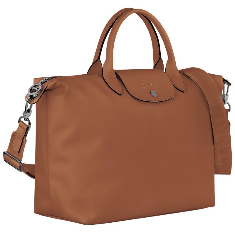 Cognac Brown Men's Longchamp Le Pliage Xtra L Handbags | SQDZN-7648