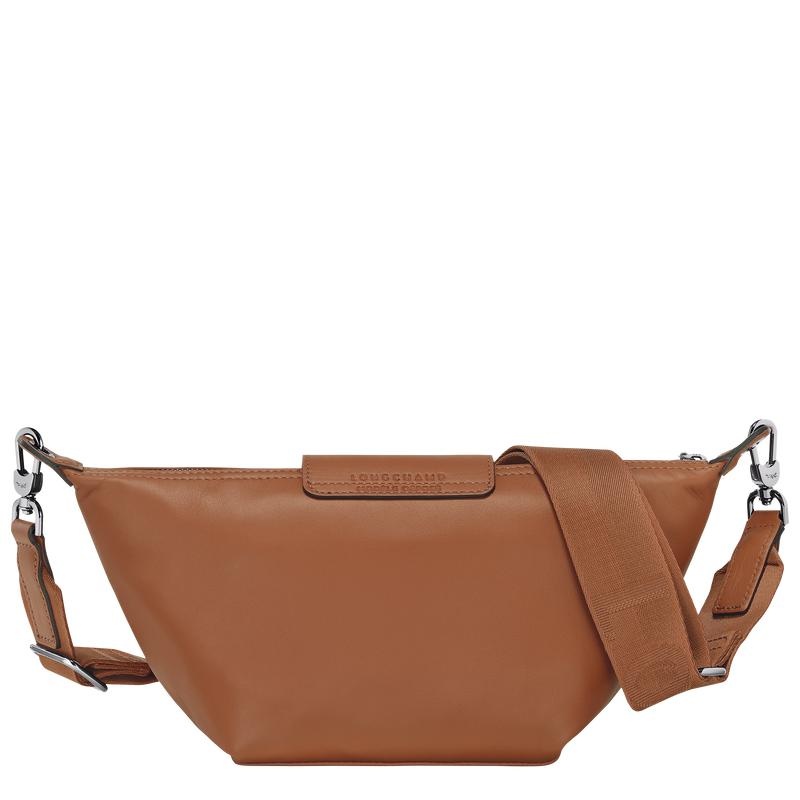 Cognac Brown Men's Longchamp Le Pliage Xtra XS Crossbody Bags | GAZYK-7692