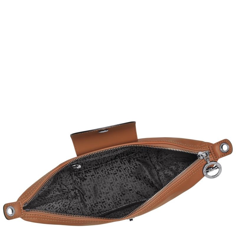 Cognac Brown Men's Longchamp Le Pliage Xtra XS Crossbody Bags | GAZYK-7692