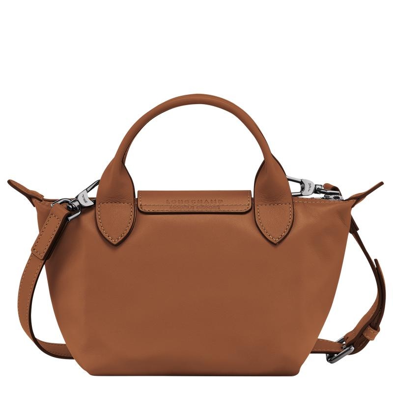 Cognac Brown Women's Longchamp Le Pliage Xtra XS Handbags | BRJCG-4652